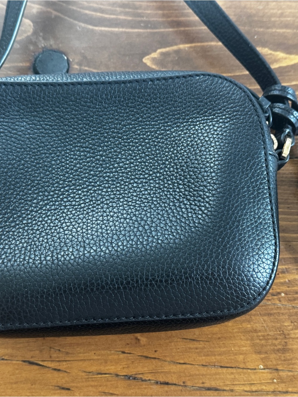 Tory Burch Black Leather Crossbody Bag with Tassel - Picture 4 of 6